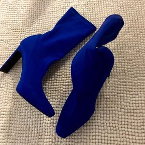 Royal Blue Booties
